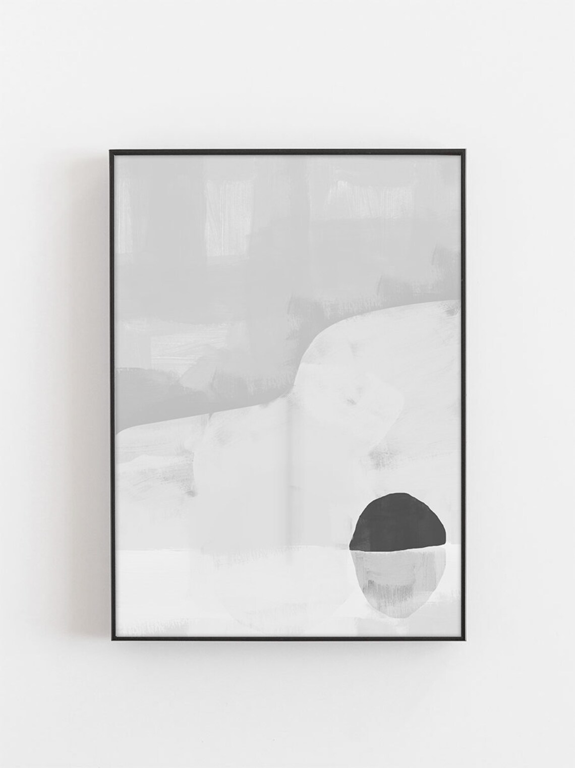 Gray Abstract Architecture Art Print, Minimalist