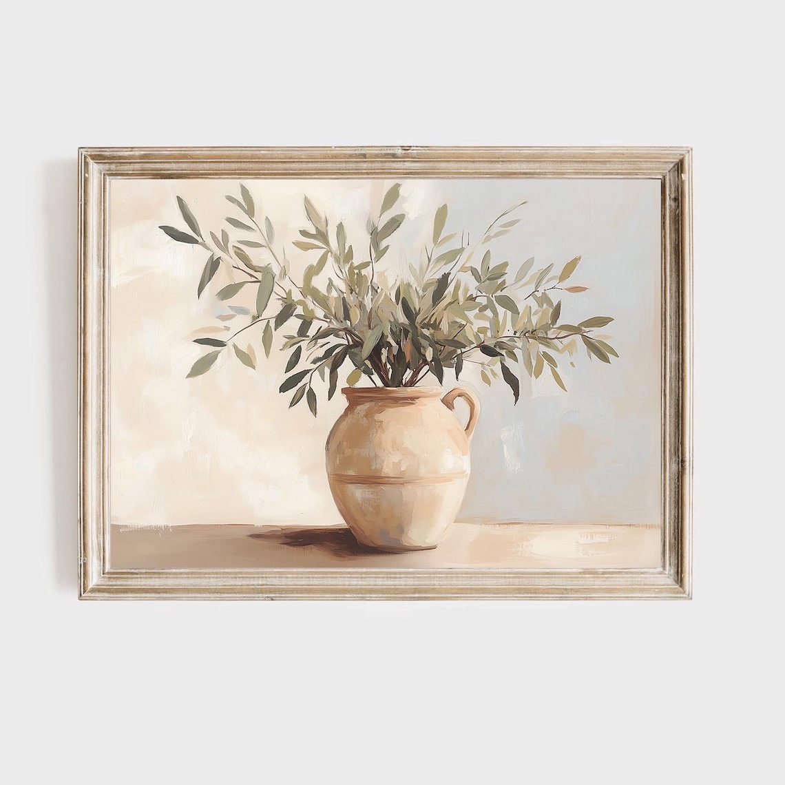 Olive Branch Art Print, Neutral Modern Farmhouse
