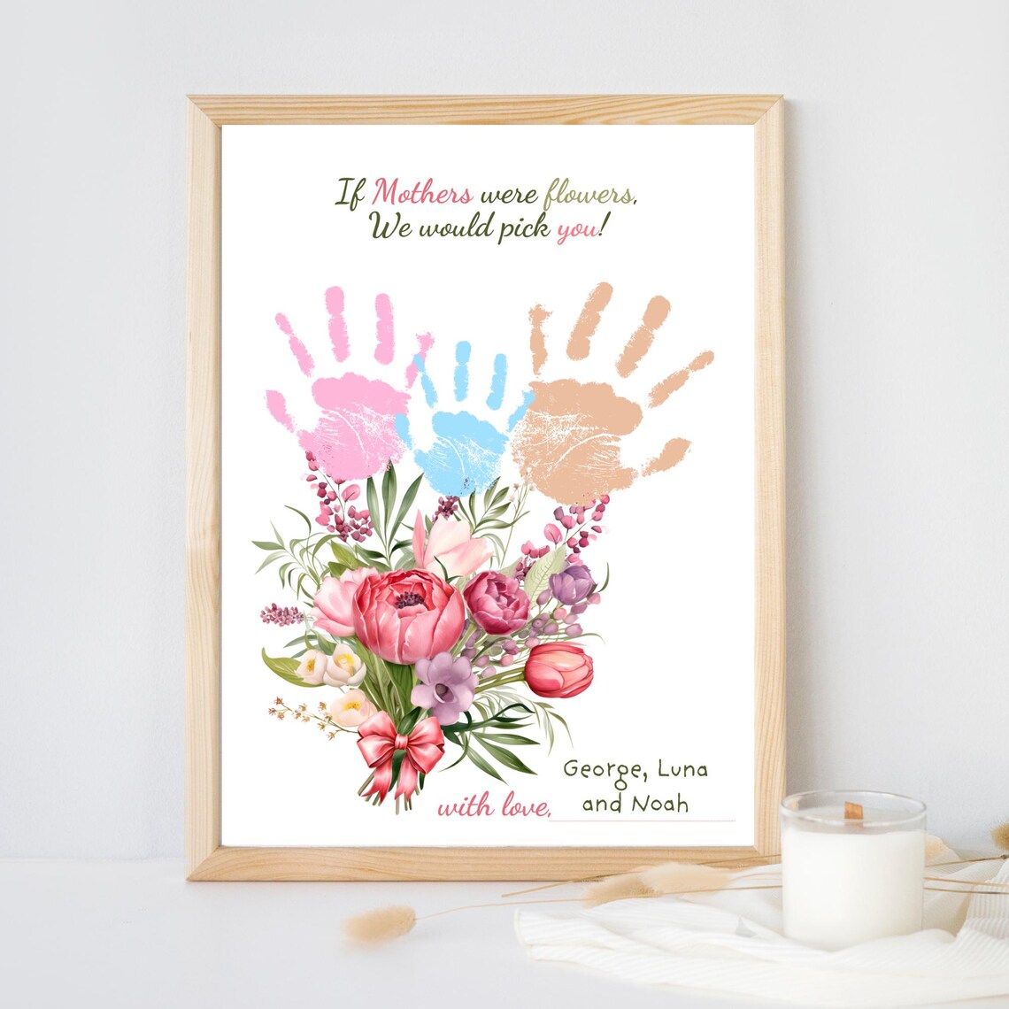 Flower Crafts For Kids On Mothers Day If Moms Were Flowers Id Pick You Mom Handprint Handprint Flowers For Mothers Day - Image 2