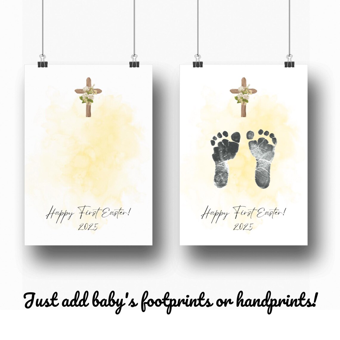 Happy First Easter Newborn Baby Footprints Gift - Image 3