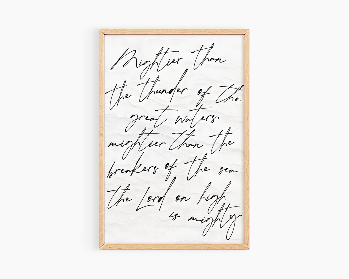 Psalms Scripture Sign, Psalm 934 Christian Art