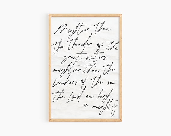 Psalms Scripture Sign, Psalm 934 Christian Art