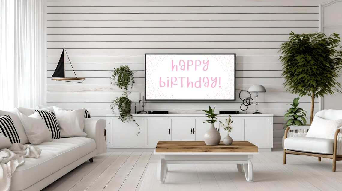 Happy Birthday TV Party Poster, Birthday Decor - Image 3