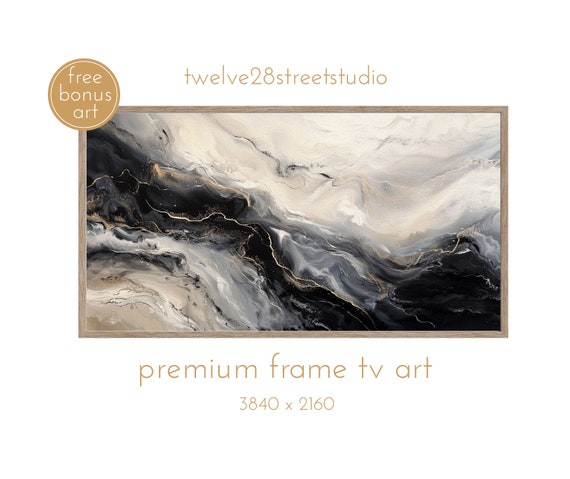 Frame Tv Art Marble Tv Art Moody Tv Art Tv Art Elegant Tv Abstract Art For Tv Rich Tv Art Marble Painting