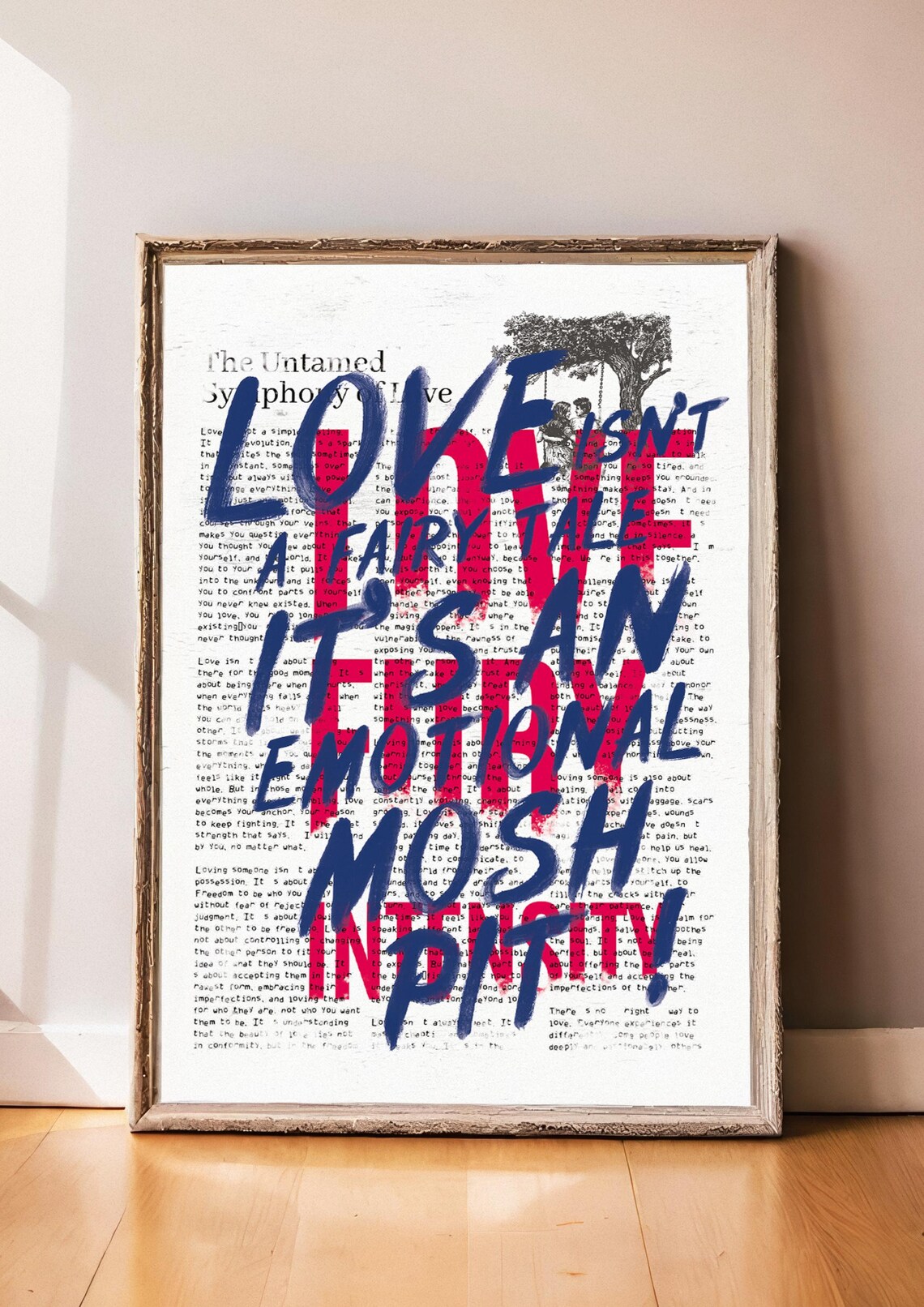 Love Isn’t A Fairy Tale, Inspirational Typography