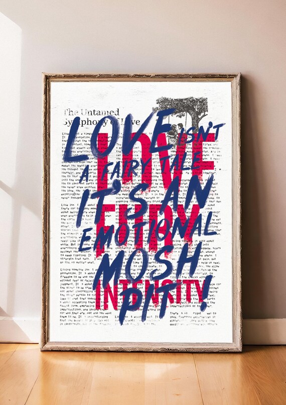 Love Isn’t A Fairy Tale, Inspirational Typography