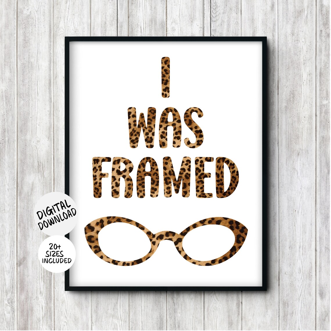 Optometry Retro Eyeglasses Pun Quote Art Print