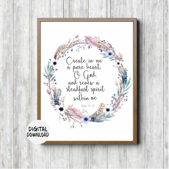 Jeremiah 29:11 Watercolor Feather Twig Wreath Poster