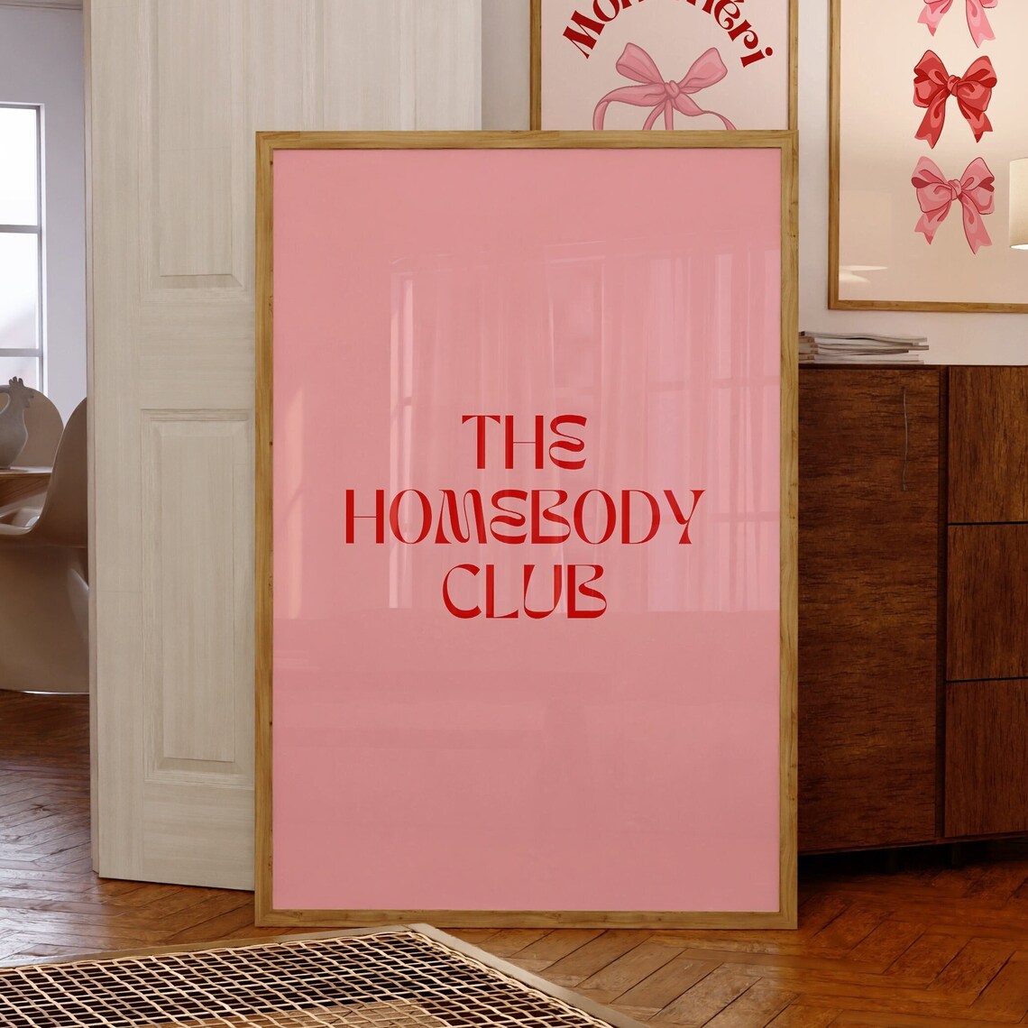 Homebody Club Minimalist Typography Art Print