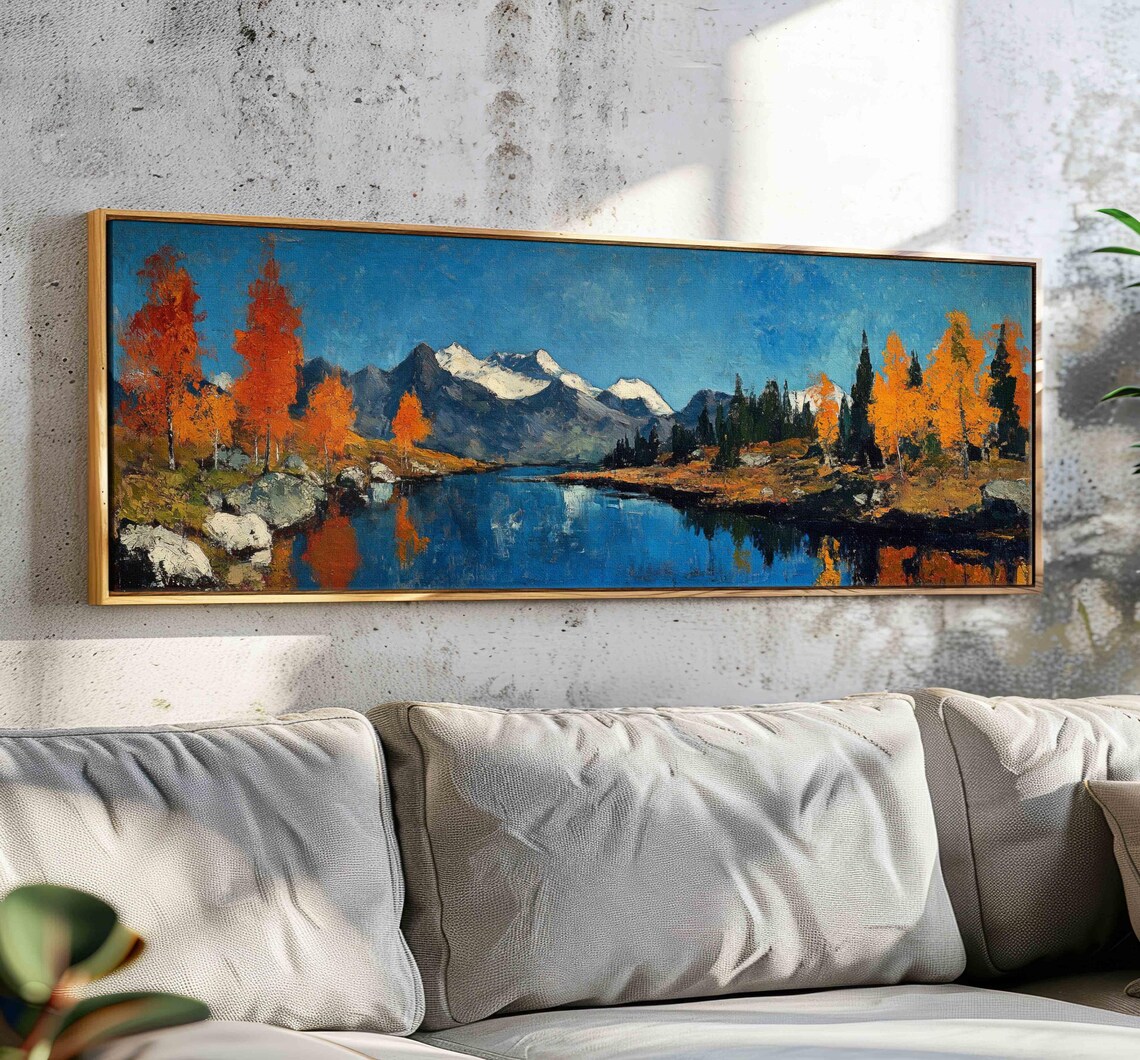 Panoramic Landscape Wall Art Print, Modern Decor