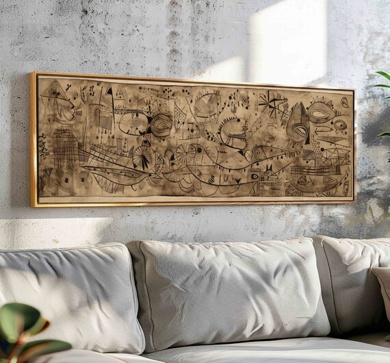 Contemporary Abstract Horizontal Wall Art Print