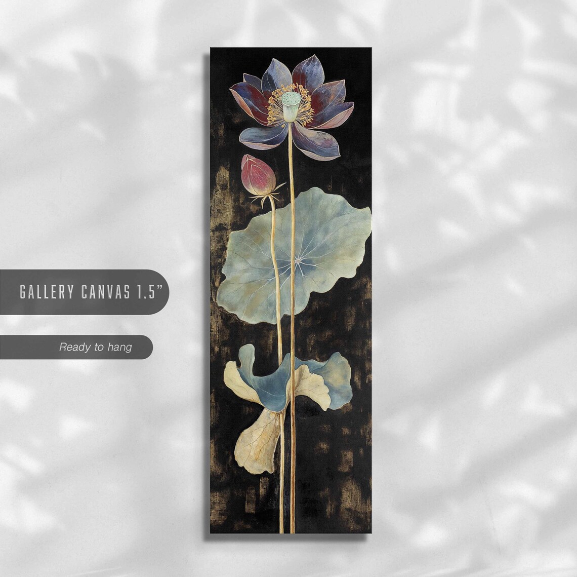 Vintage Botanical Floral Art Print, Tall Vertical Flowers - Image 2