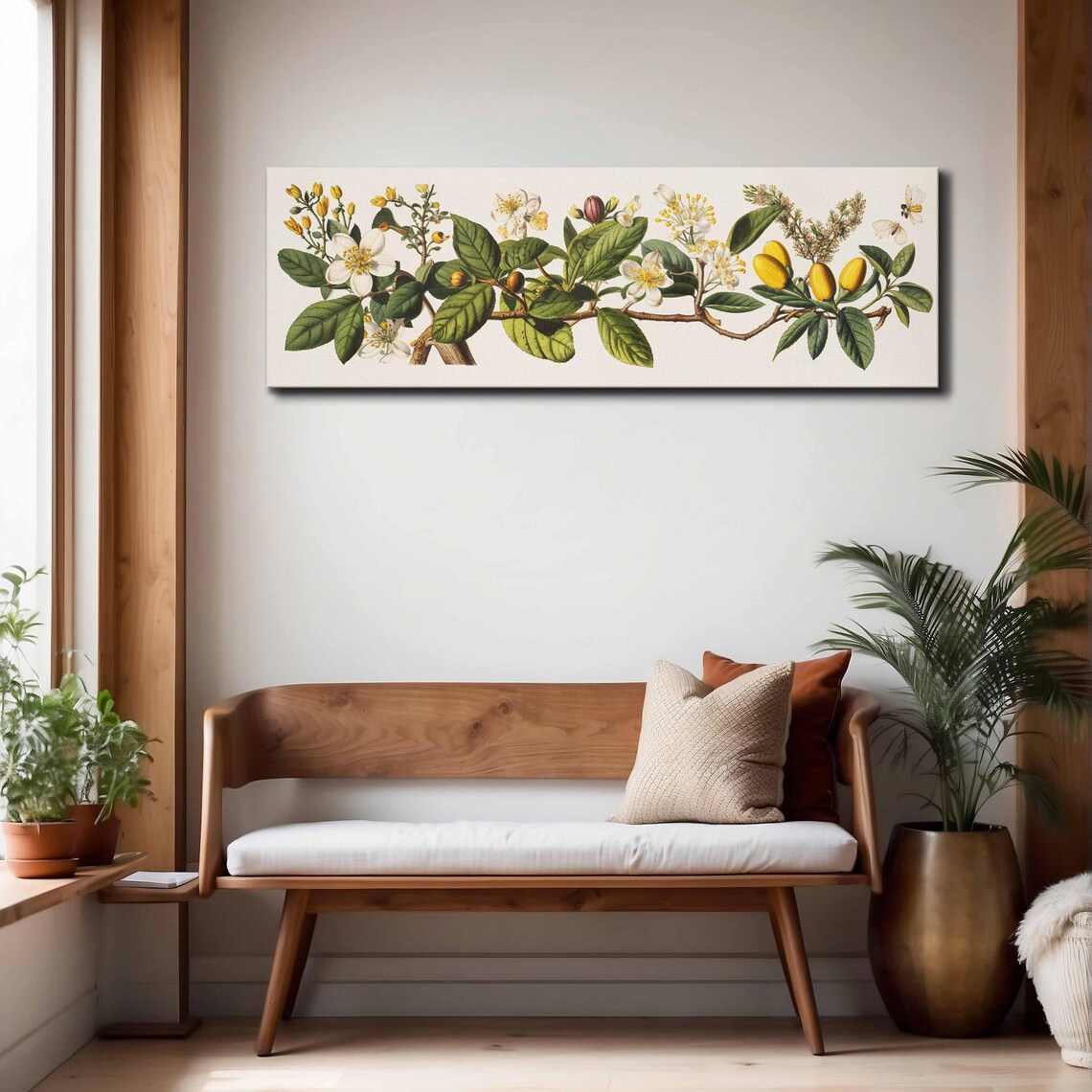 Vintage Botanical Floral Art Print, Horizontal - Image 4