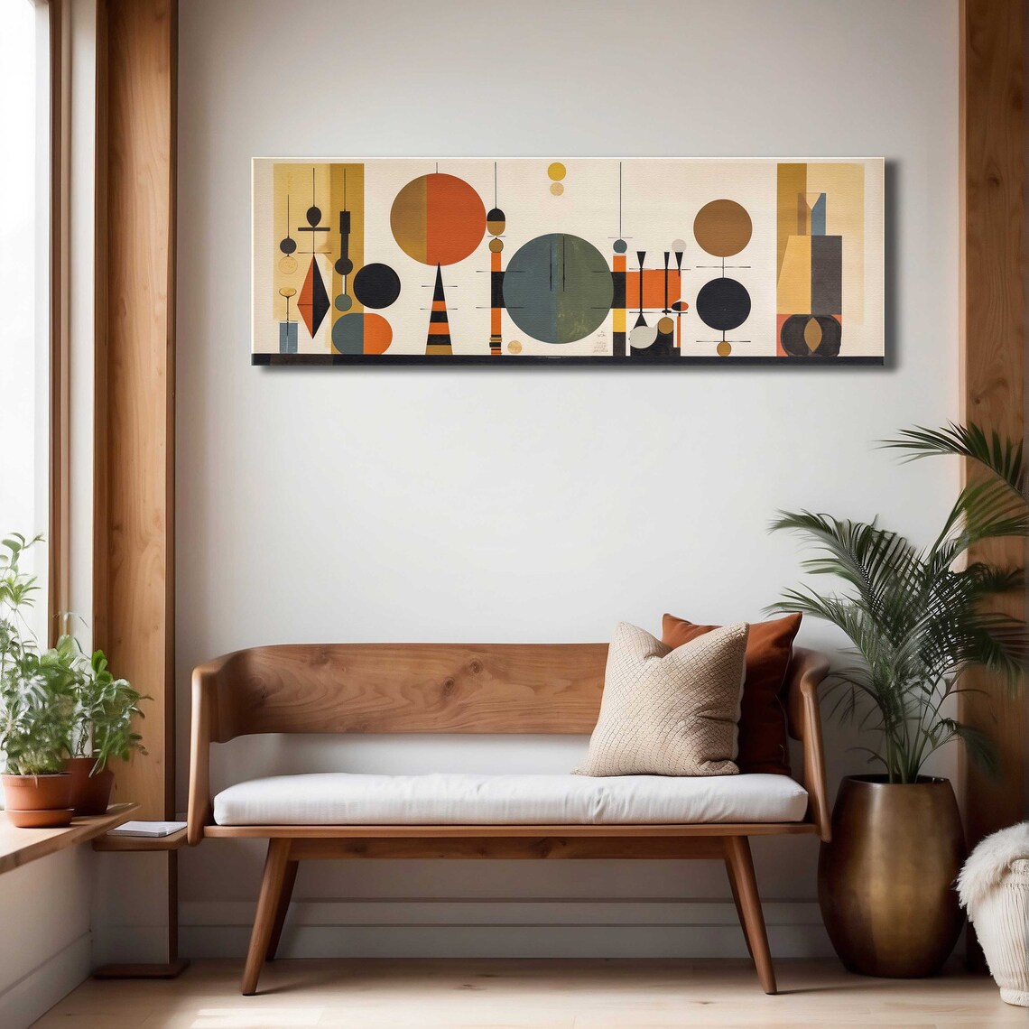 Mid Century Modern Panoramic Wall Art Print - Image 4