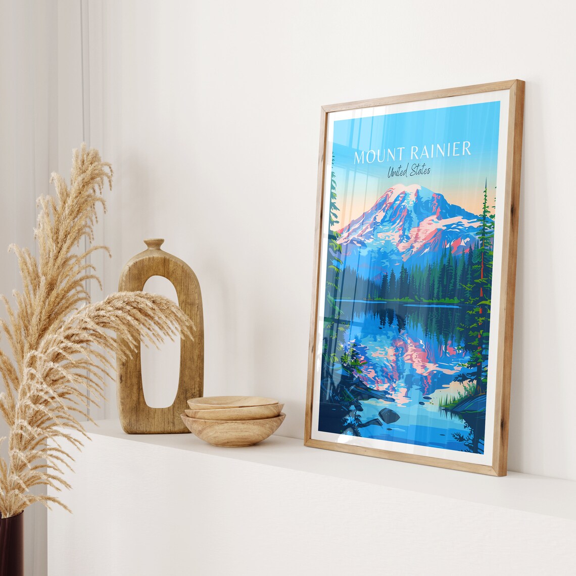 Mount Rainier Travel Poster, Washington Art Print - Image 2