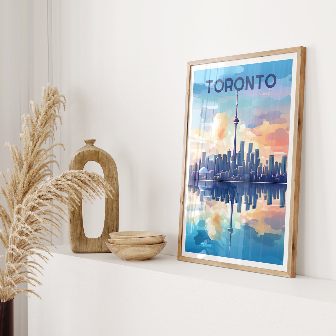 Toronto Travel Poster Usa Poster Toronto Vintage Poster Travel Poster Toronto Retro Poster Toronto Travel Gift Canada Travel - Image 2