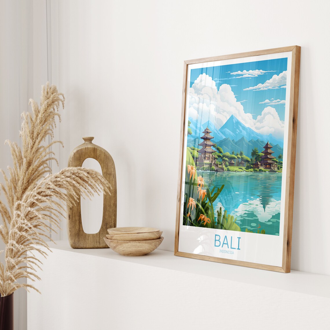 Bali Vintage Travel Poster, Ubud Canggu Poster - Image 2