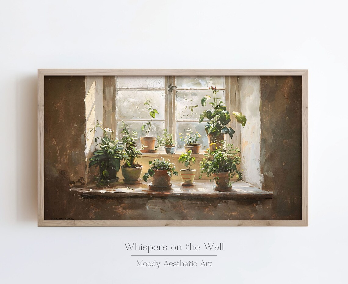 Potted Plants Botanical Still Life Art Print - Image 4