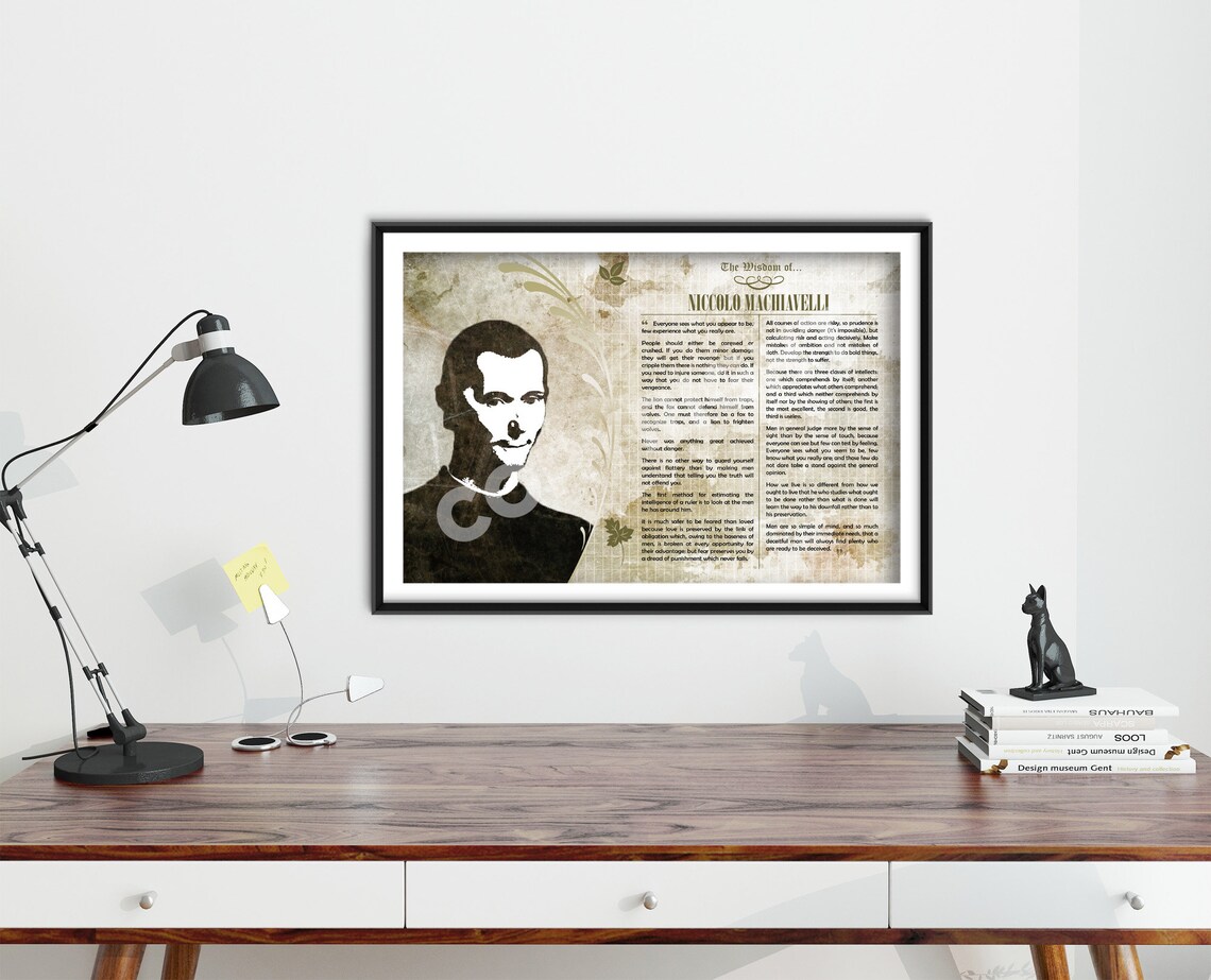 Niccolo Machiavelli Greatest Quotes Art Print - Image 4