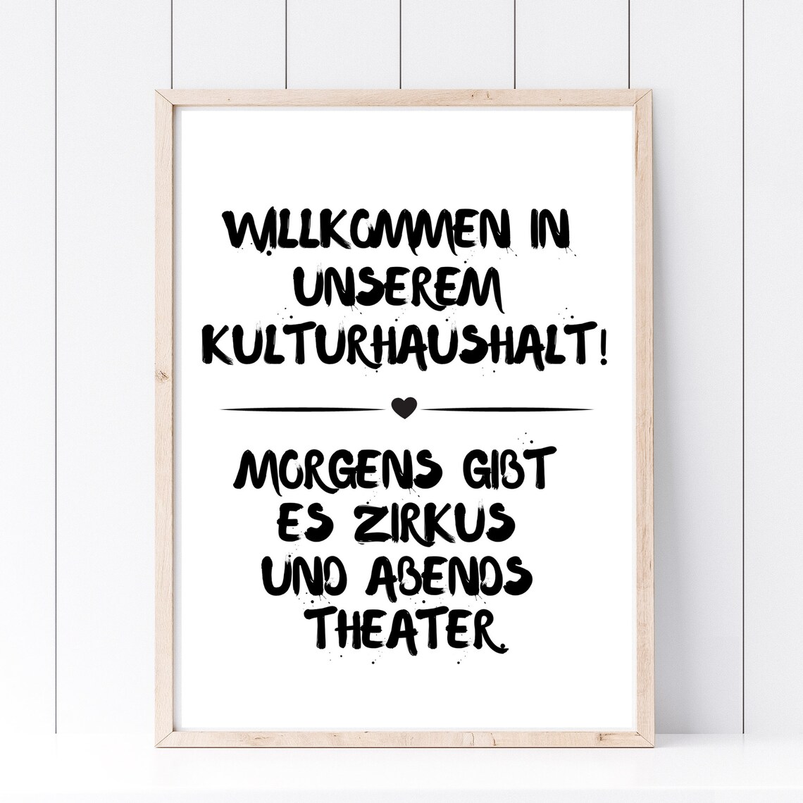 Willkommen Kulturhaushalt Funny German Family Quote Wall Art Poster - Image 2