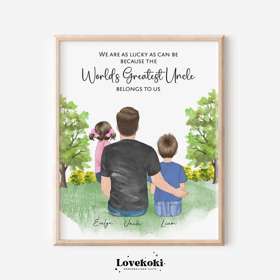 Custom Birthday Uncle Gift Personalized Gift For Uncle From Niecenephew Uncle Print Best Uncle Ever Uncle Birthday Gift Brother Gift