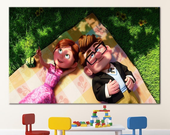 Carl and Ellie Movie Poster, Abstract Love Print