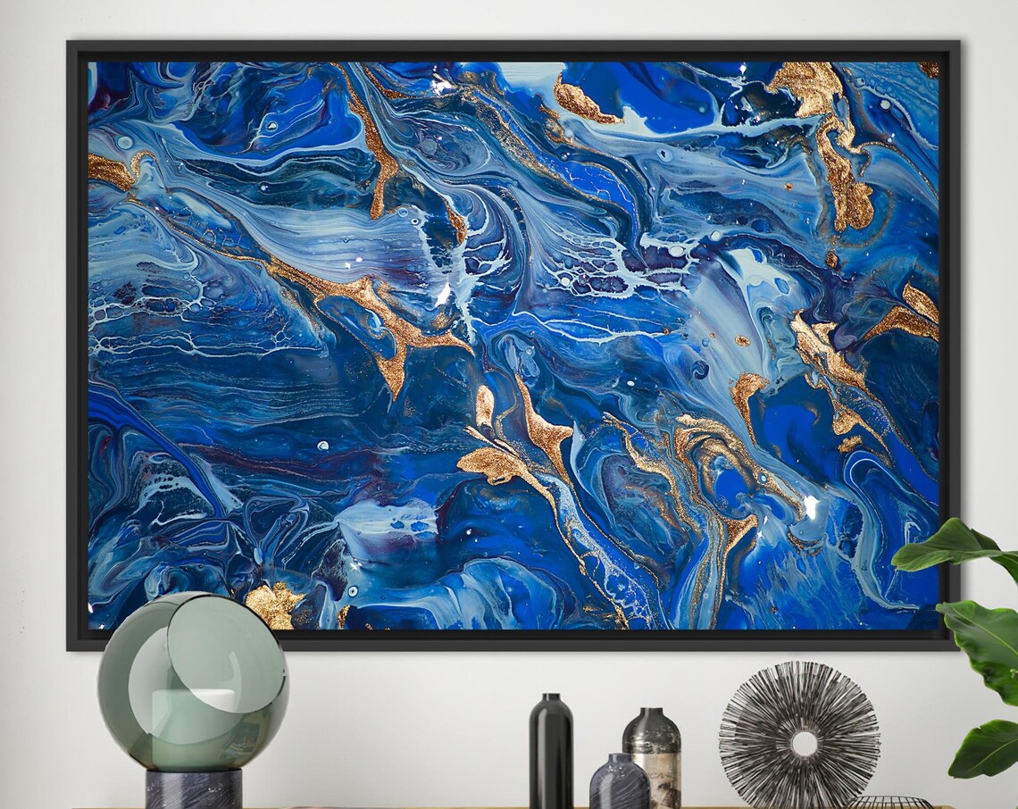 Marble Abstract Artwork, Modern Wall Art Print