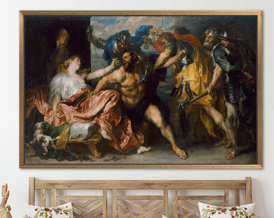 Van Dyck Samson And Delilah Classic Oil Painting Masterpiece Poster