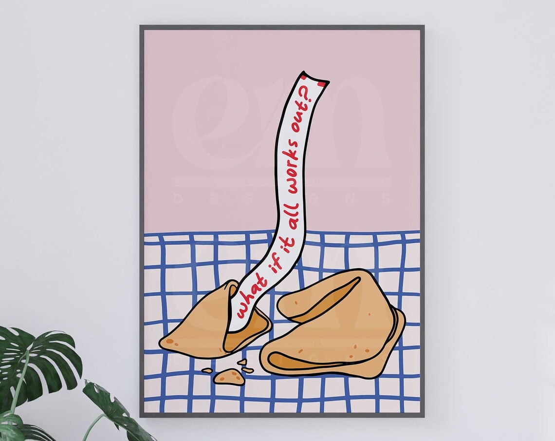 What If It All Works Out Fortune Cookie Poster