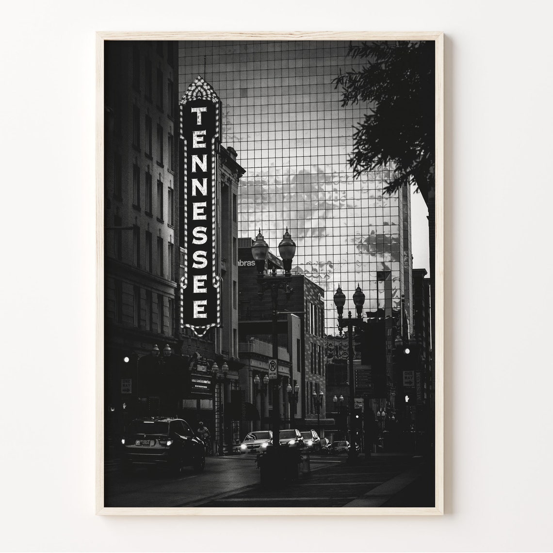 Knoxville Wall Art Black And White Street Print Knoxville Poster Tennessee Photo Knoxville Dcor Usa Wall Art C19 210