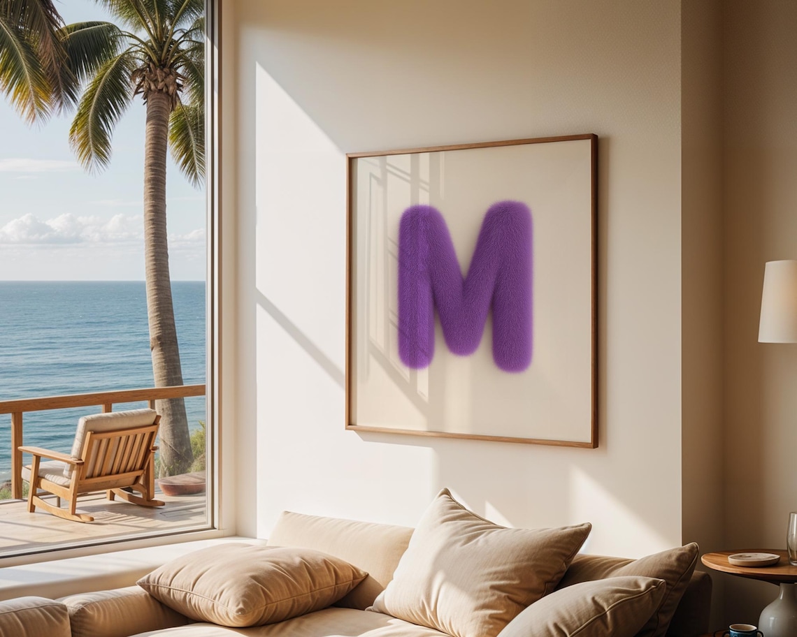 Custom Letter Wall Art, Personalized Typography - Image 2