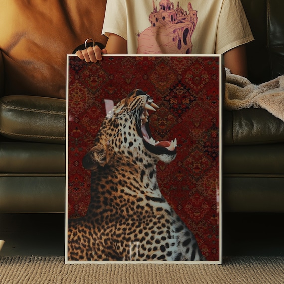Leopard Persian Rug Print High Fashion Hypebeast Decor Digital Download