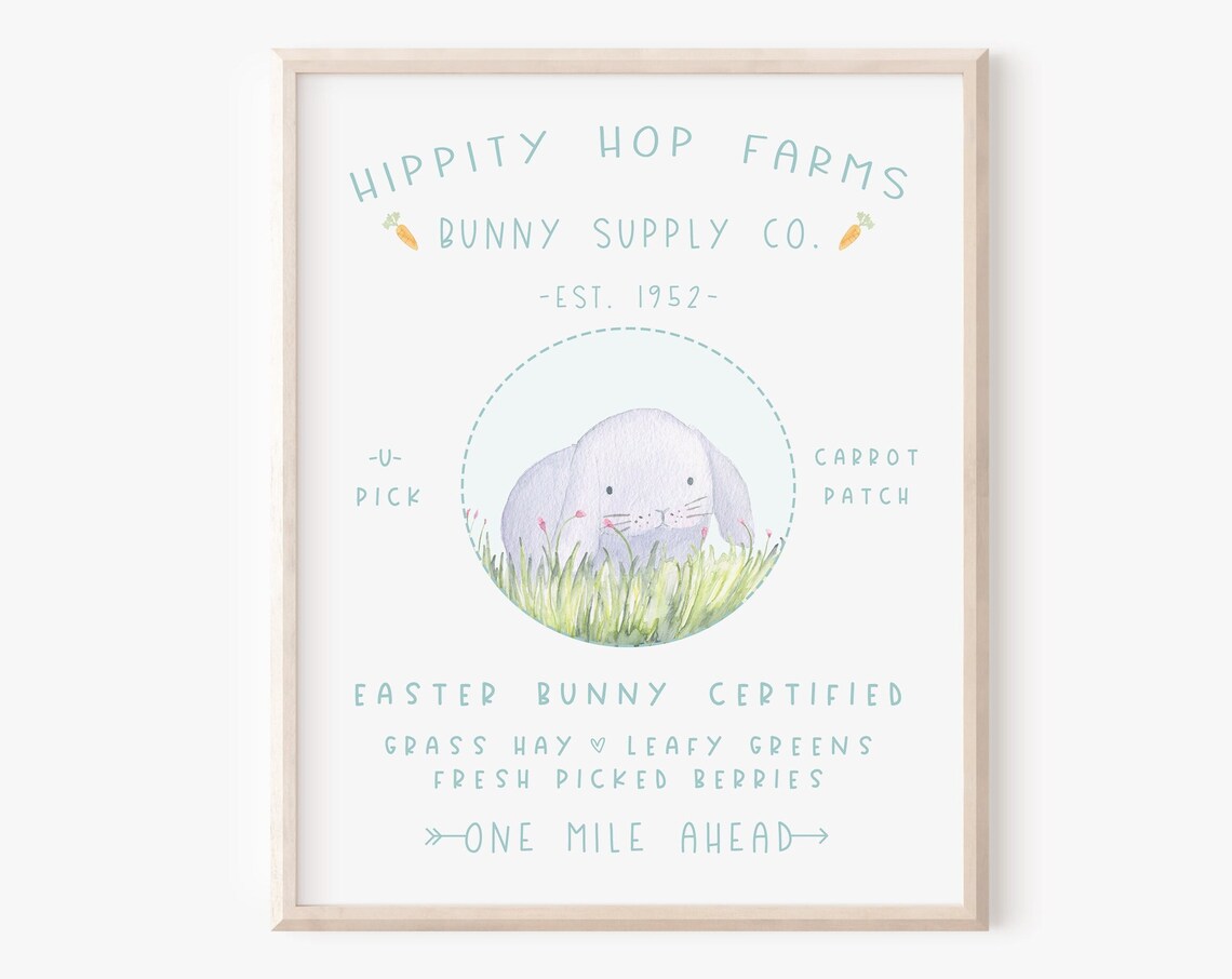 Easter Spring Decor, Bunny Art Print - Image 5