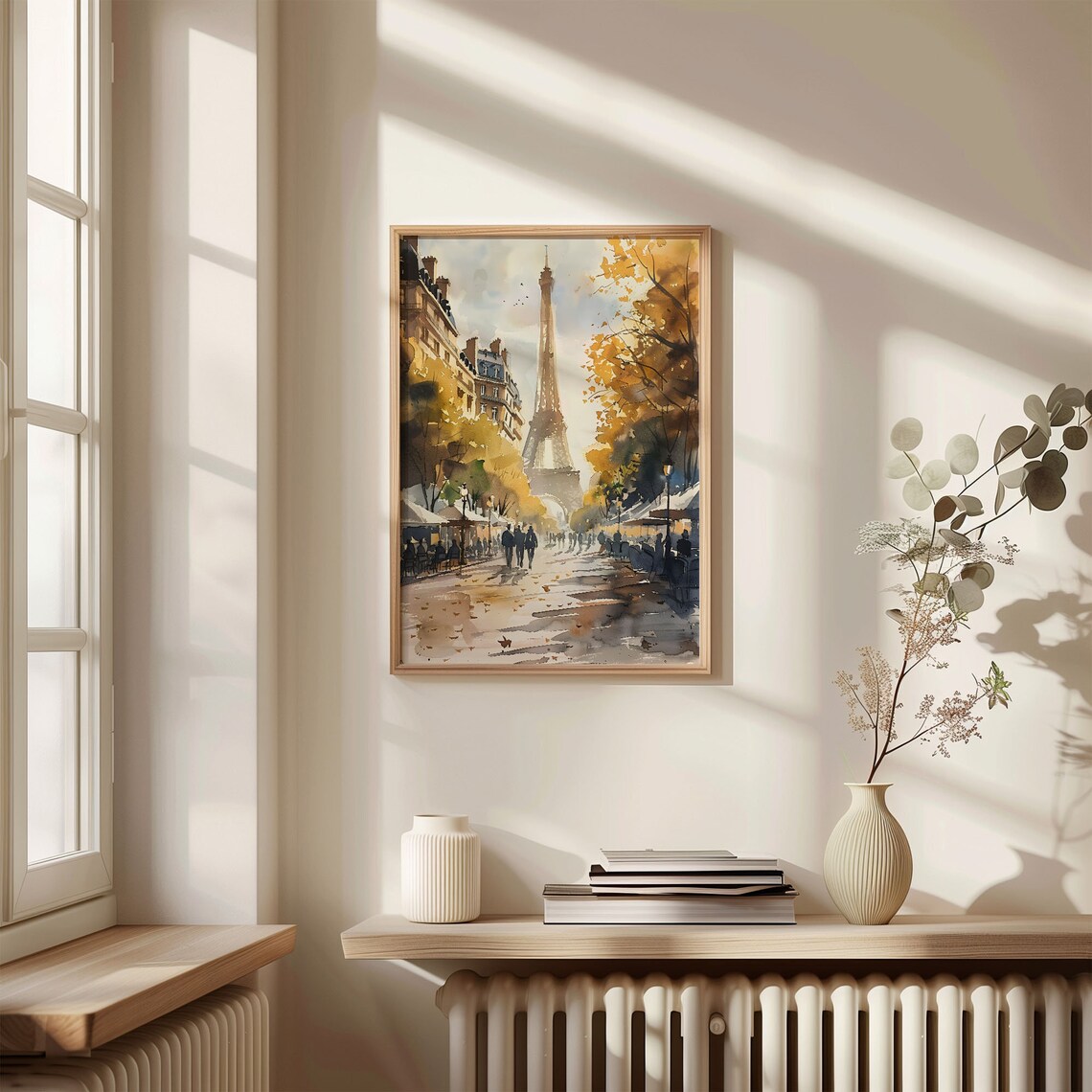 Paris Watercolor Eiffel Tower Travel Poster - Image 4
