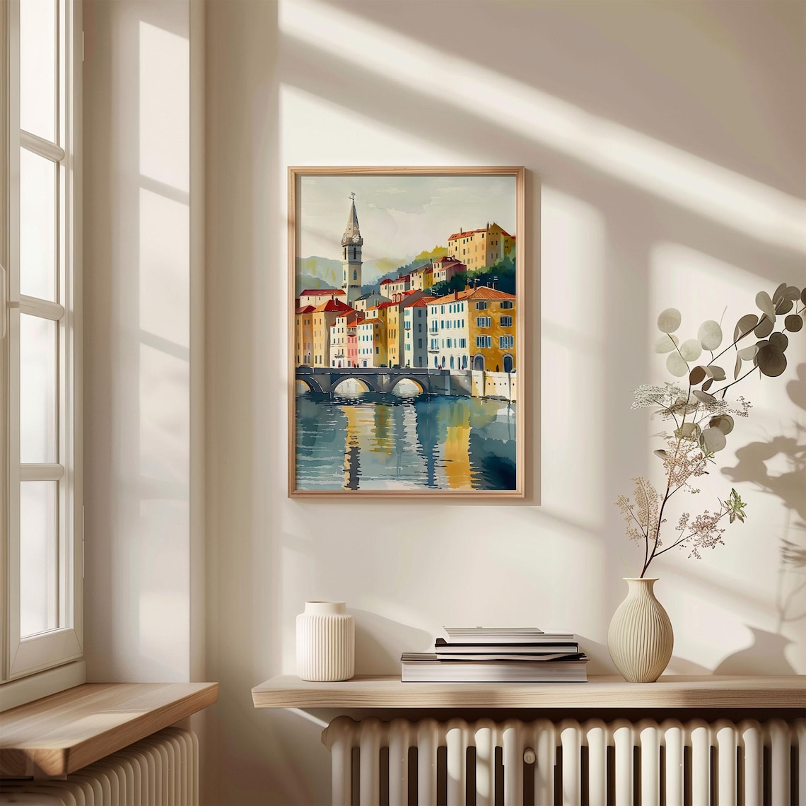 Bayonne Watercolor Painting France Poster Beach Wall Art Basque Country Print Europe Travel Gift Wall Decor C30 958 - Image 4