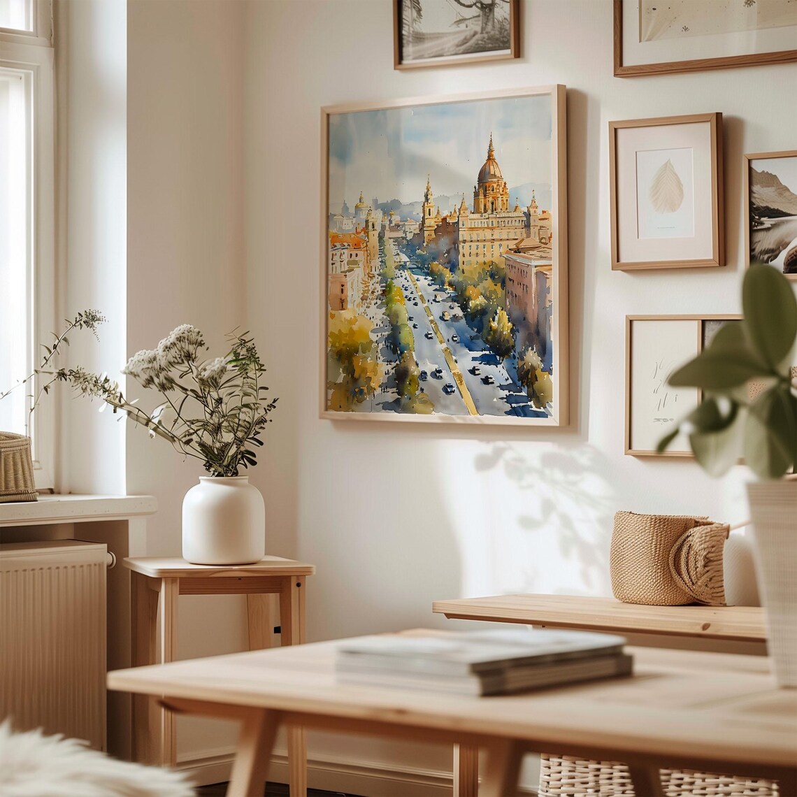 Kyiv Watercolor Travel Poster, Ukraine Wall Art - Image 3