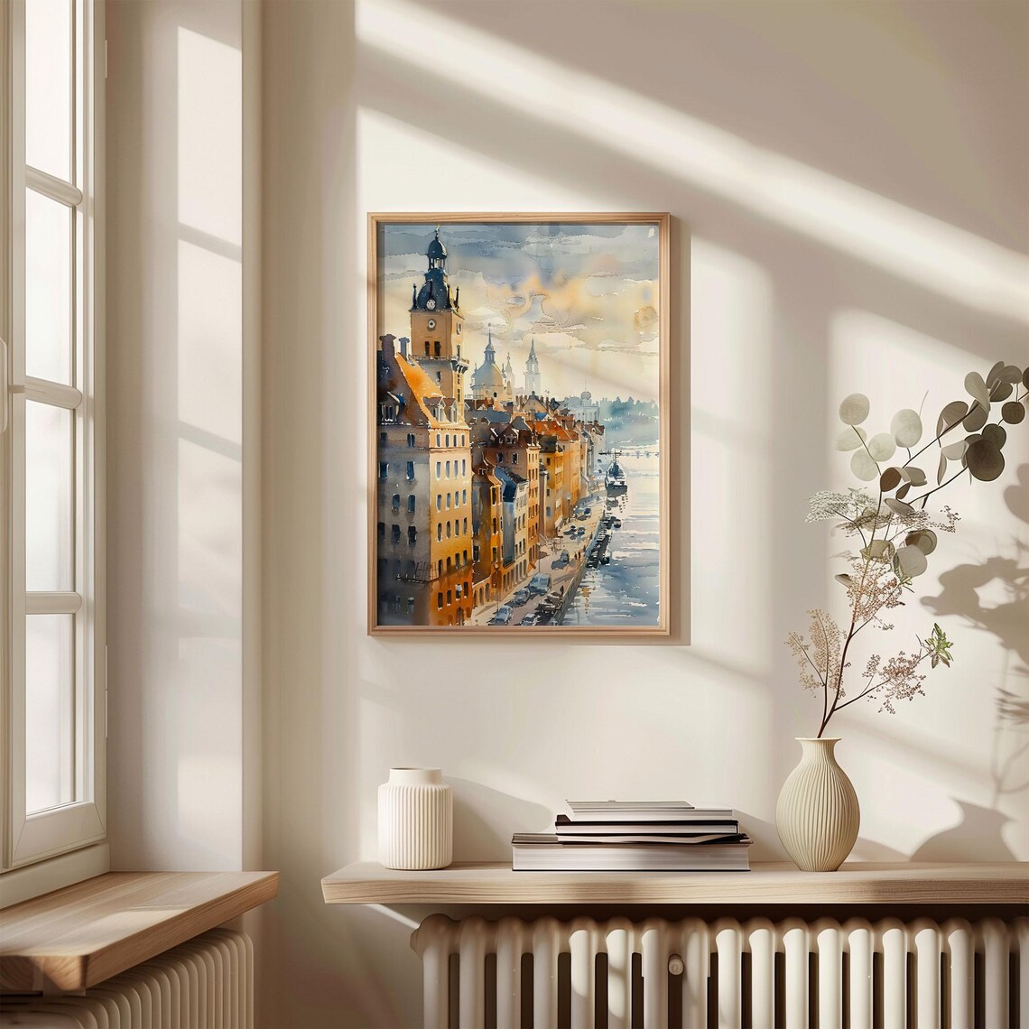Riga Watercolor Travel Poster, City Wall Art - Image 4