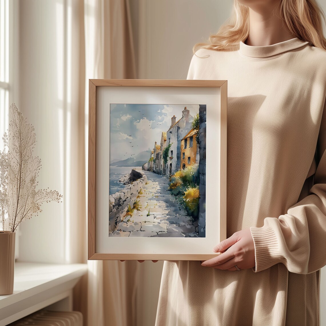 Galway Watercolor Art Print, Ireland City Poster - Image 2