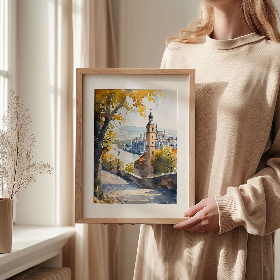 Budapest Watercolor Painting Art Print, Hungary - Image 2