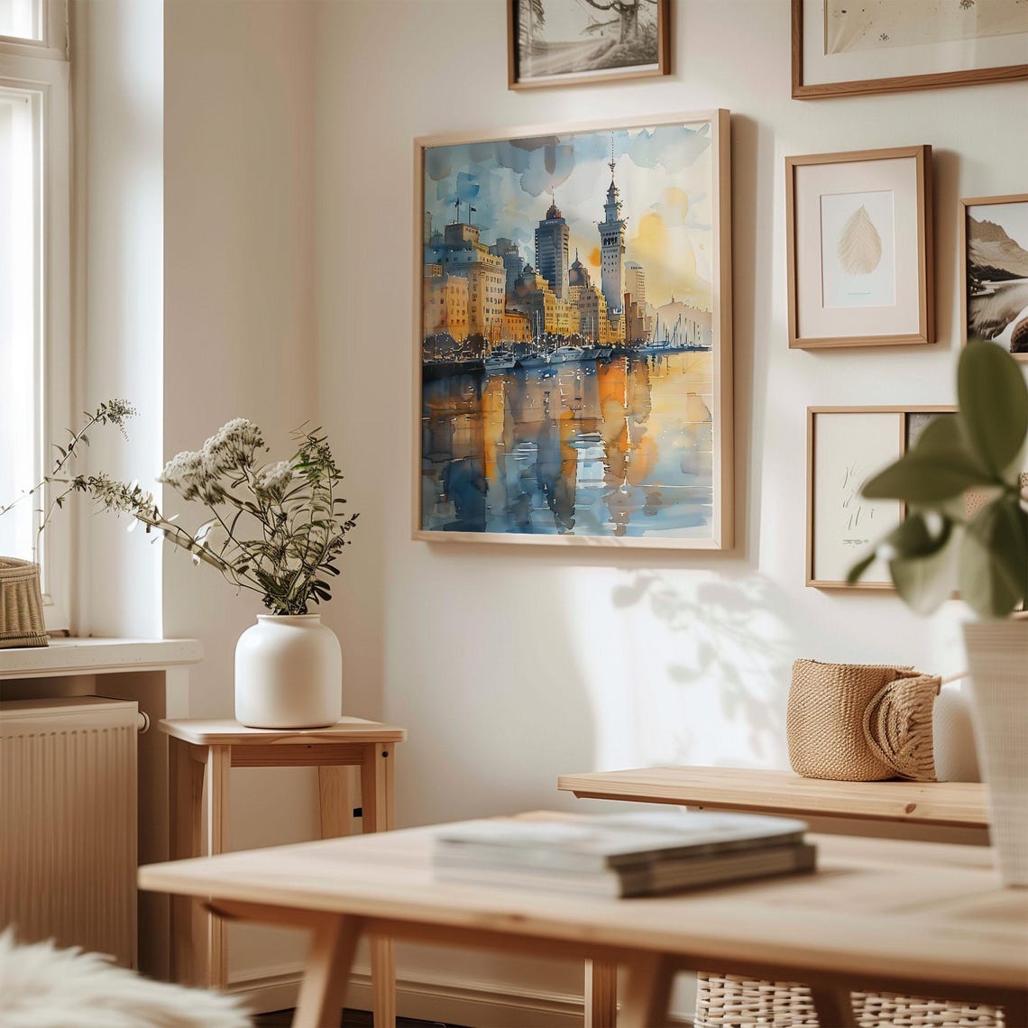 Auckland Watercolor Painting New Zealand Wall Art Coastal Print Travel Poster Housewarming Gift Birthday Gift C30 777 - Image 3
