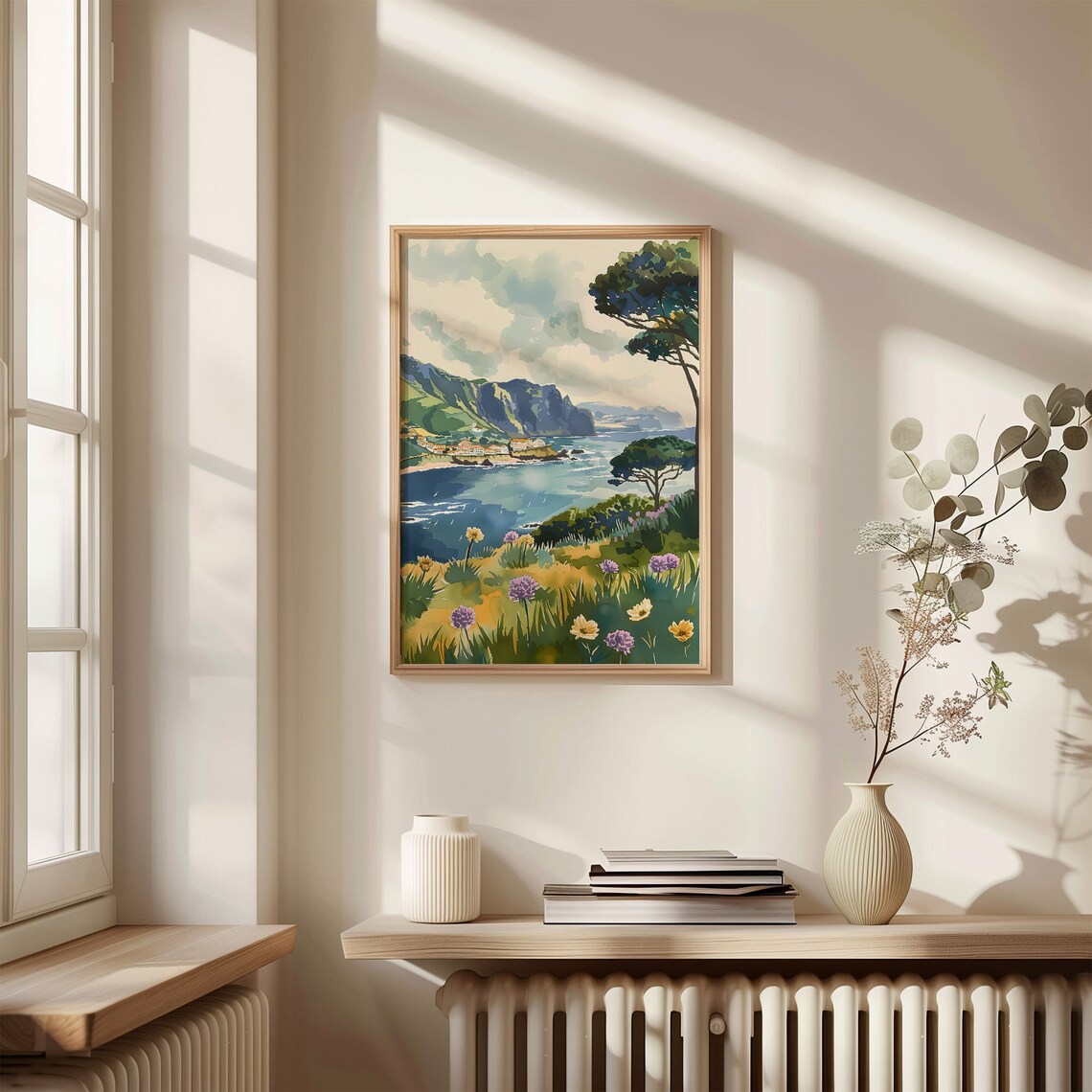 Azores Watercolor Painting Travel Poster, Portugal - Image 4