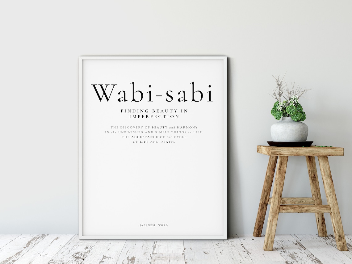 Wabi Sabi Definition Finding Beauty In Imperfection Japanese Poster