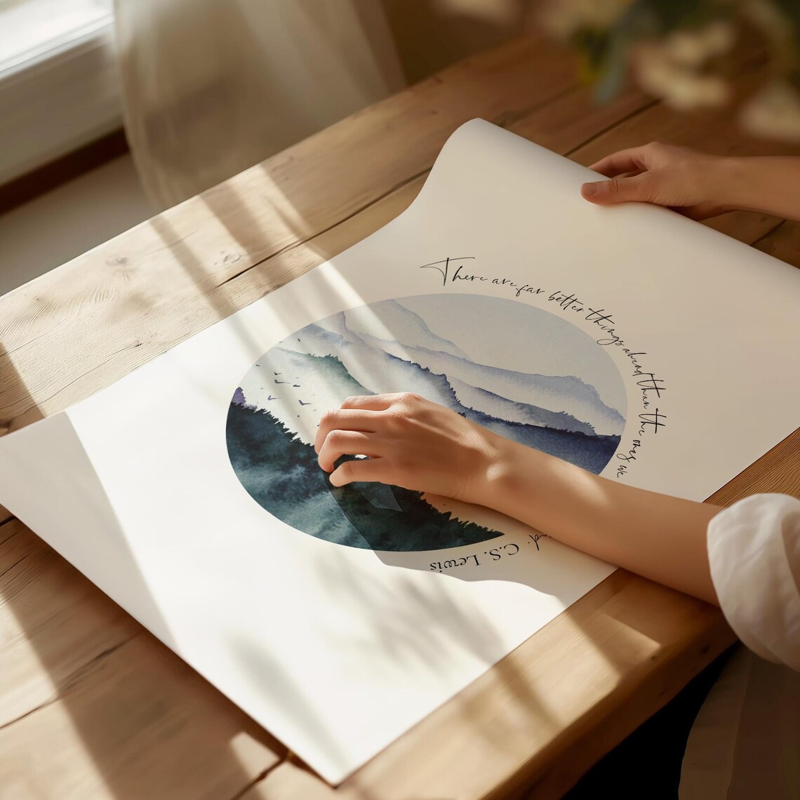 C.S. Lewis Quote Print, Coastal Beach House Art - Image 3