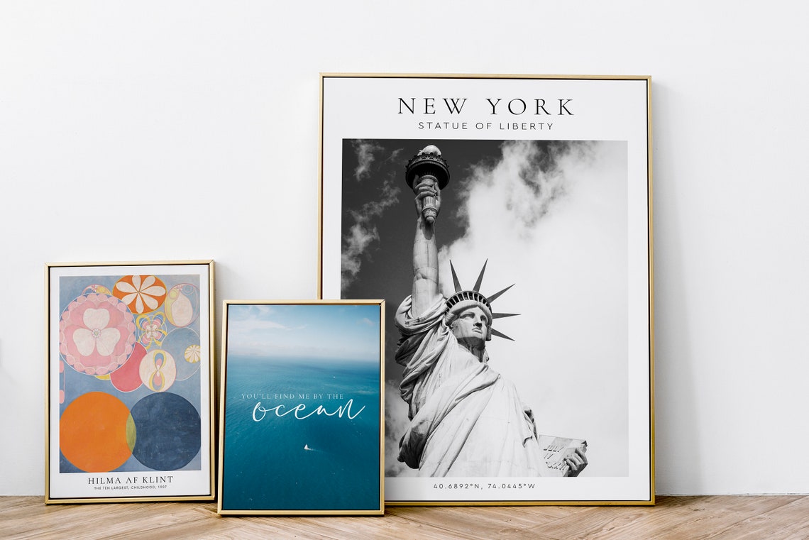 Statue Of Liberty New York New York Photography New York Coordinates New York Wall Art Wall Art Home Decor Travel Photo Architecture Urban - Image 3