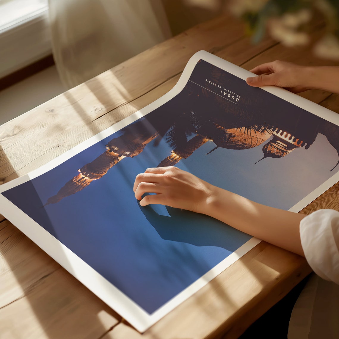 Dubai Travel Print Dubai Poster Trendy Travel Home Decor United Arab Emirates Travel Poster Arabian Nights Uae Wall Art Gallery Poster - Image 3