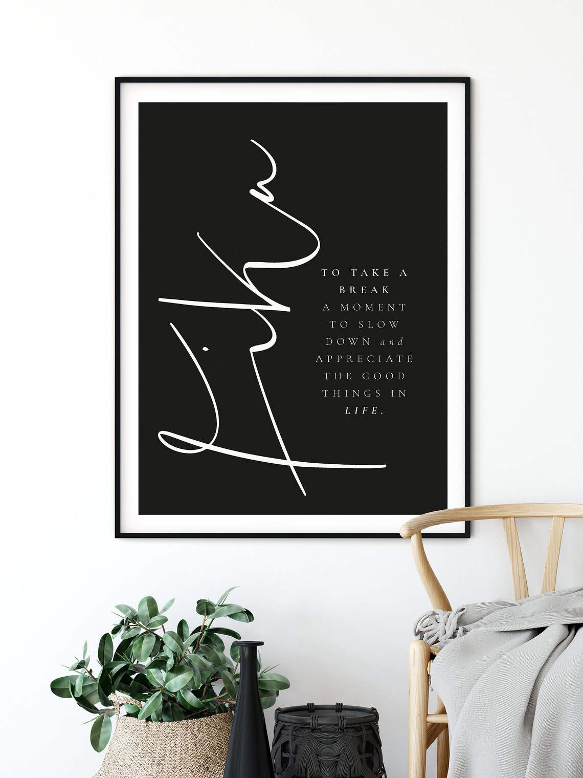 Fika Definition Print, Scandinavian Quote Art Print - Image 2