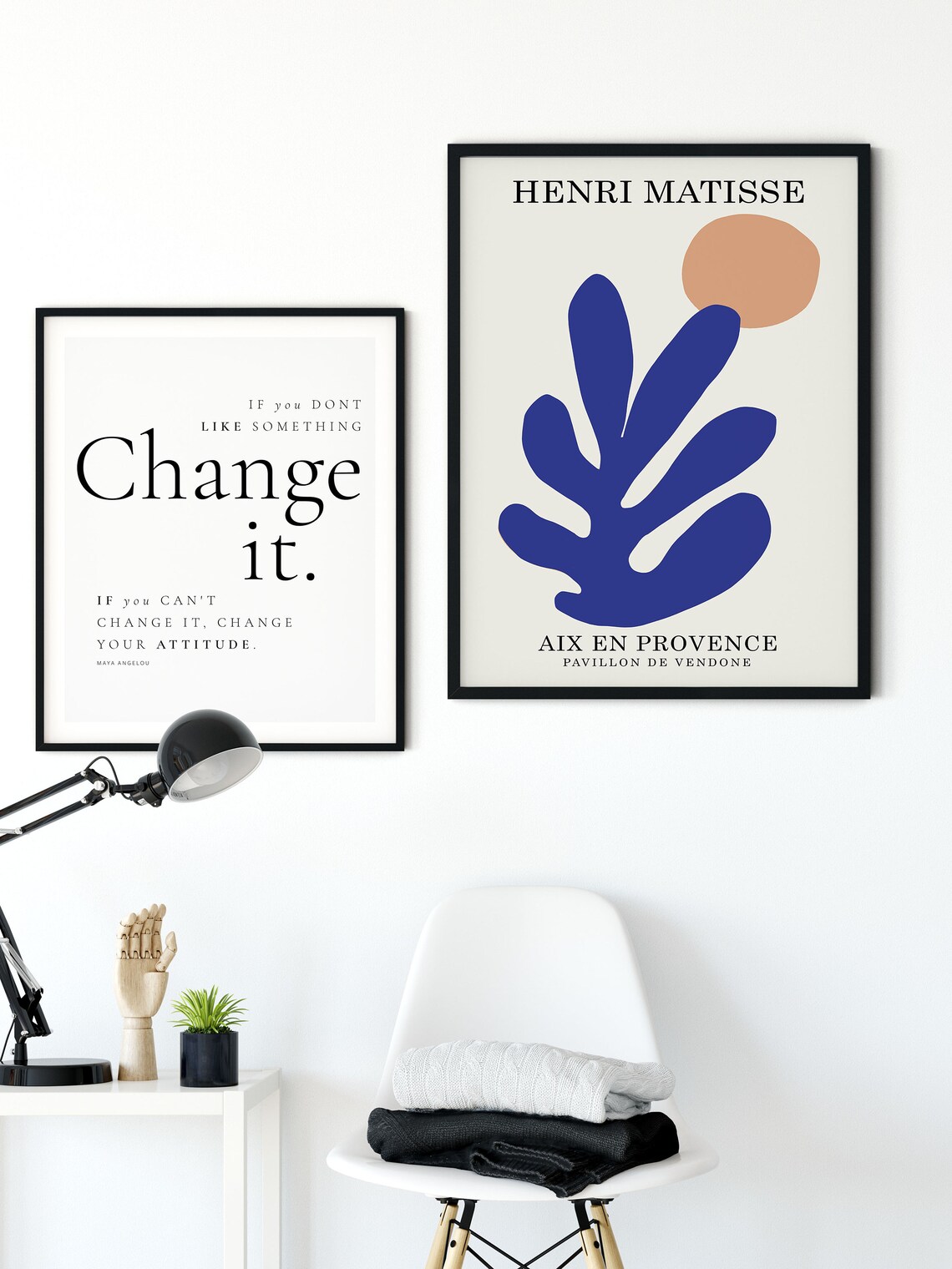 Maya Angelou Change Quote, Minimalist Wall Art Print - Image 4