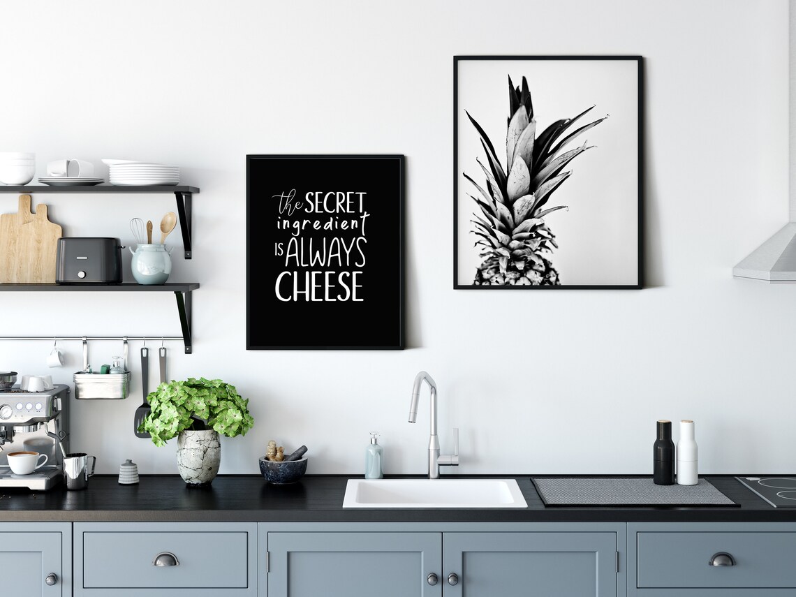 The Secret Ingredient Is Always Cheese, Kitchen Print - Image 5