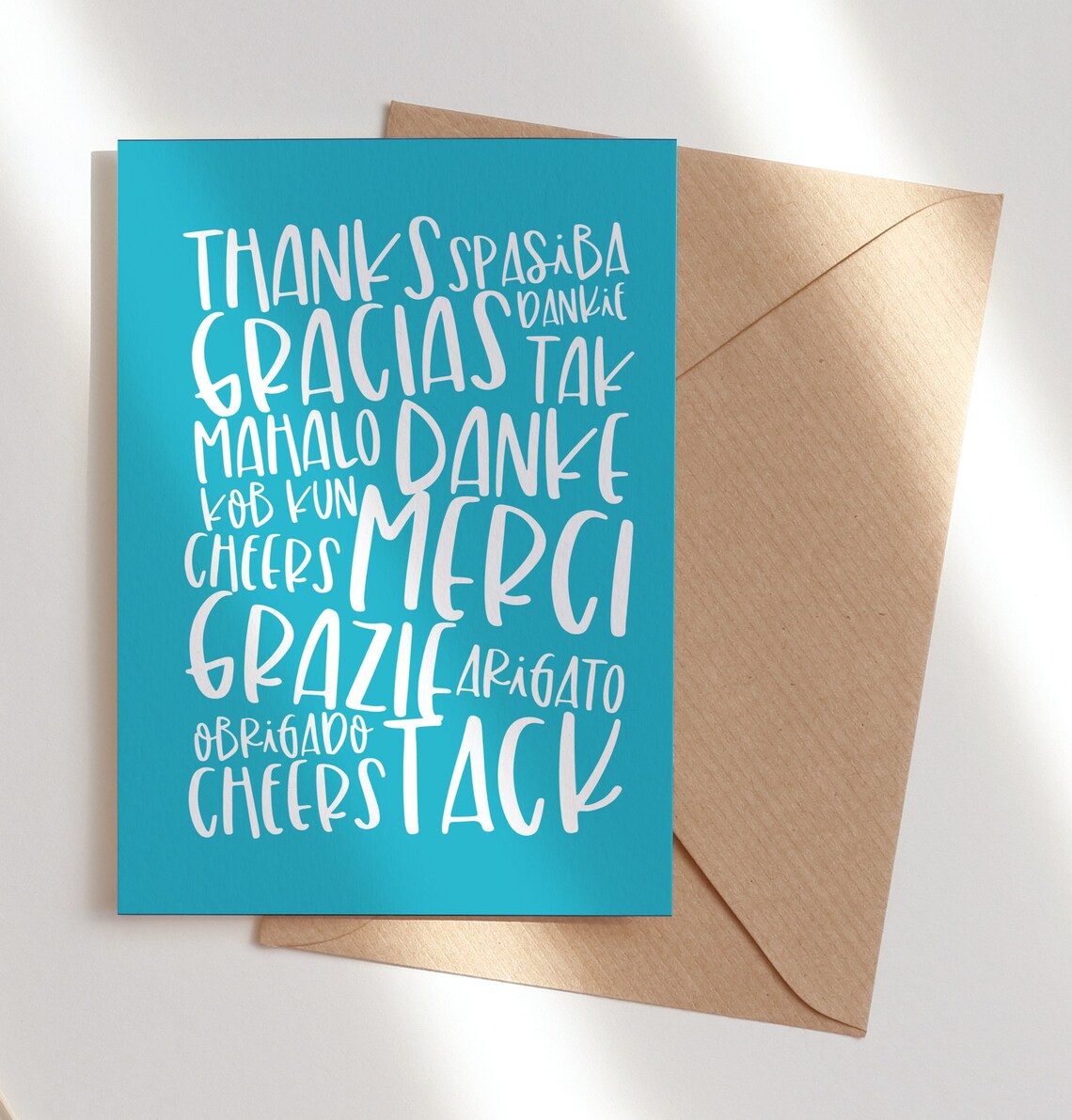 Thank You Languages, Merci Gracias Danke Art Print - Image 2