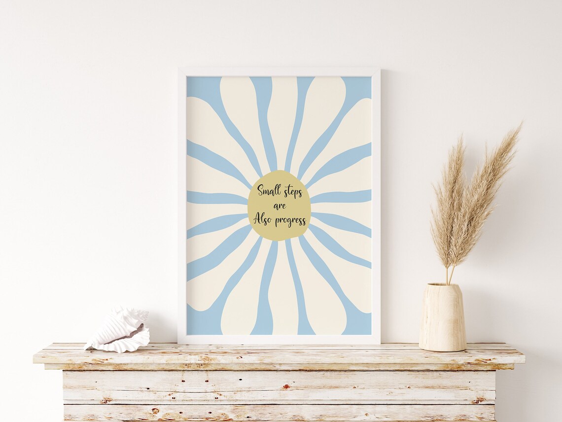 Small Steps Are Also Progress Motivational Quote Print - Image 3